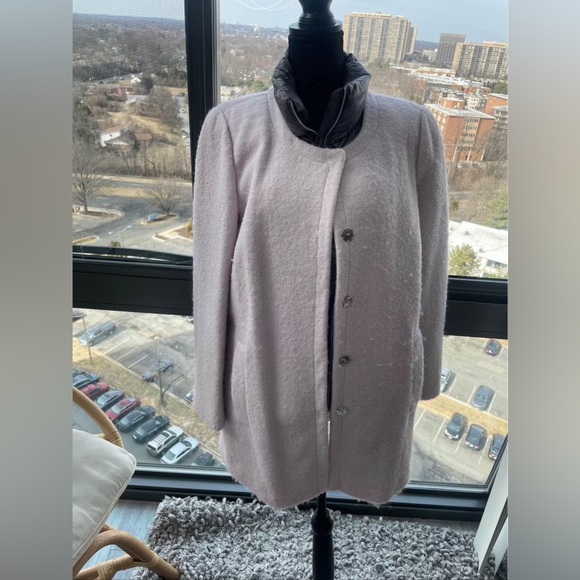 Calvin Klein women’s wool puffer coat size large - Picture 3 of 7